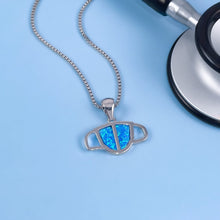 Load image into Gallery viewer, Opal Medical Mask Necklace