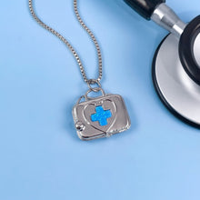 Load image into Gallery viewer, Opal Medical Bag Necklace