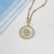 Load image into Gallery viewer, Opal Stethoscope Circle Necklace