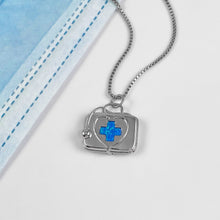 Load image into Gallery viewer, Opal Medical Case Necklace