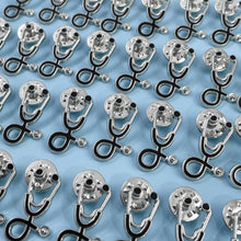 Load image into Gallery viewer, 25pc Black Stethoscope Pin Pack