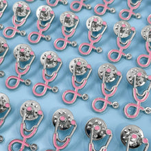 Load image into Gallery viewer, 25pc Pink Stethoscope Pin Pack