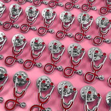 Load image into Gallery viewer, 25pc Red Stethoscope Pin Pack