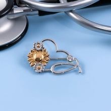 Load image into Gallery viewer, Adorable Sunflower Heart Pin