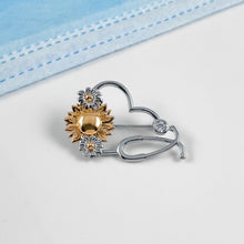 Load image into Gallery viewer, Adorable Sunflower Heart Pin