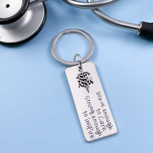 Load image into Gallery viewer, Brave Enough Keychain