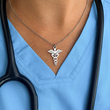 Load image into Gallery viewer, Caduceus Pendant Necklace