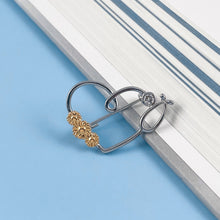 Load image into Gallery viewer, Cute Sunflower Heart Pin