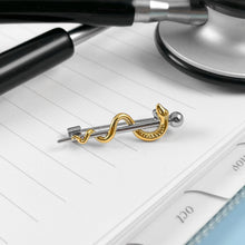 Load image into Gallery viewer, Dainty Rod of Asclepius Pin