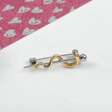 Load image into Gallery viewer, Dainty Rod of Asclepius Pin