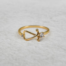 Load image into Gallery viewer, Gold Dainty Stethoscope Ring
