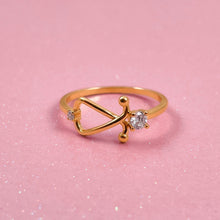 Load image into Gallery viewer, Gold Dainty Stethoscope Ring