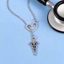 Load image into Gallery viewer, Frontline Hero's Love Lariat Necklace