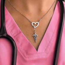 Load image into Gallery viewer, Frontline Hero's Love Lariat Necklace