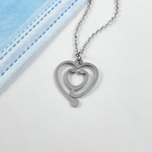 Load image into Gallery viewer, Heart Stethoscope Necklace