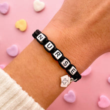 Load image into Gallery viewer, Black Nurse Bracelet