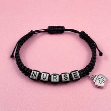 Load image into Gallery viewer, Black Nurse Bracelet