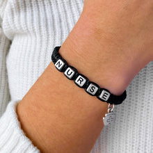 Load image into Gallery viewer, Black Nurse Bracelet