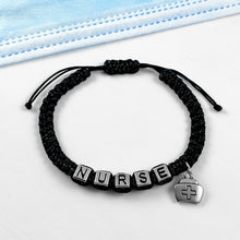 Load image into Gallery viewer, Black Nurse Bracelet