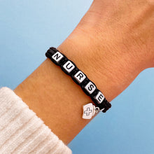 Load image into Gallery viewer, Black Nurse Bracelet
