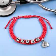 Load image into Gallery viewer, Red Nurse Bracelet