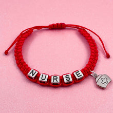 Load image into Gallery viewer, Red Nurse Bracelet