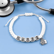 Load image into Gallery viewer, White Nurse Bracelet