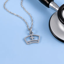 Load image into Gallery viewer, Nurse Hat Pendant Necklace