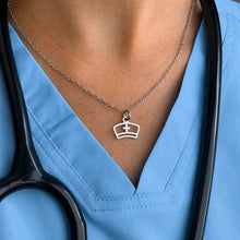 Load image into Gallery viewer, Nurse Hat Pendant Necklace