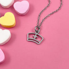 Load image into Gallery viewer, Nurse Hat Pendant Necklace