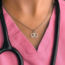 Load image into Gallery viewer, Nurse Hat Pendant Necklace