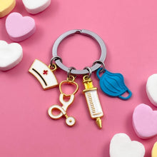 Load image into Gallery viewer, Blue Nurse's Essentials Keychain