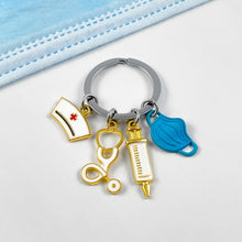 Load image into Gallery viewer, Blue Nurse's Essentials Keychain