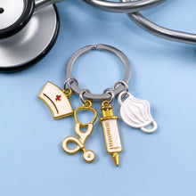 Load image into Gallery viewer, White Nurse's Essentials Keychain