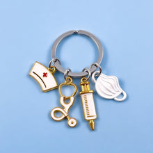 Load image into Gallery viewer, White Nurse's Essentials Keychain