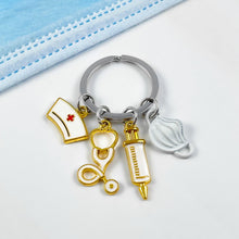 Load image into Gallery viewer, White Nurse's Essentials Keychain