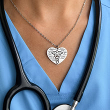 Load image into Gallery viewer, Nurse's Prayer Heart Necklace