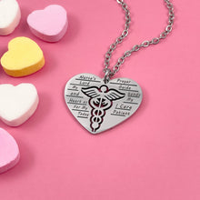 Load image into Gallery viewer, Nurse&#39;s Prayer Heart Necklace
