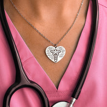 Load image into Gallery viewer, Nurse's Prayer Heart Necklace