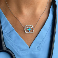 Load image into Gallery viewer, Opal Nurse Hat Necklace