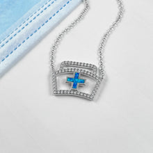 Load image into Gallery viewer, Opal Nurse Hat Necklace