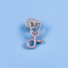 Load image into Gallery viewer, Lilac Stethoscope Pin