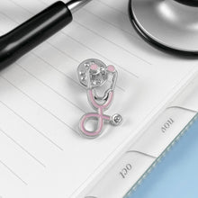 Load image into Gallery viewer, Lilac Stethoscope Pin