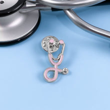 Load image into Gallery viewer, Lilac Stethoscope Pin