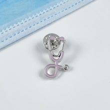 Load image into Gallery viewer, Lilac Stethoscope Pin