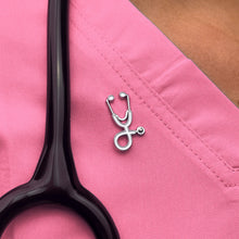 Load image into Gallery viewer, White Stethoscope Pin