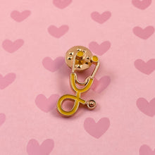 Load image into Gallery viewer, Yellow/Gold Stethoscope Pin