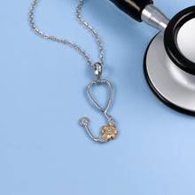 Load image into Gallery viewer, Stethoscope Sunflower Necklace
