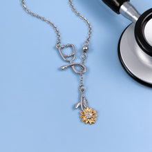 Load image into Gallery viewer, Sunflower Lariat Necklace