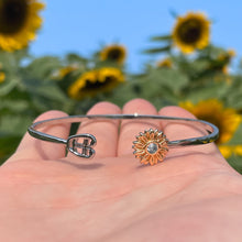 Load image into Gallery viewer, Sunflower Stethoscope Cuff Bracelet